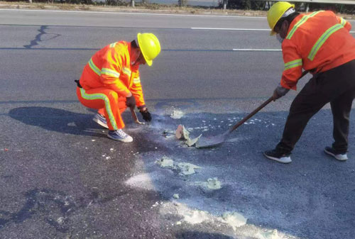 高邮公路下沉注浆加固